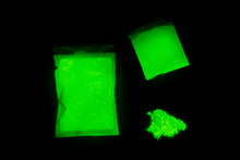 Load image into Gallery viewer, Safety Yellow glows a Bright Neon Green in the Dark.
